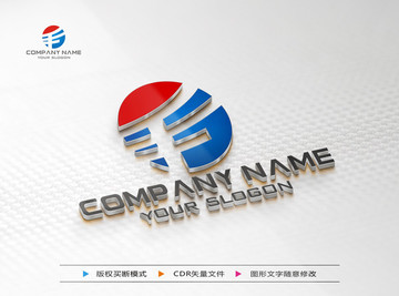 F字母标志 F字母LOGO设计