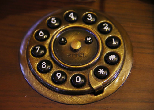 老式电话拨盘按键