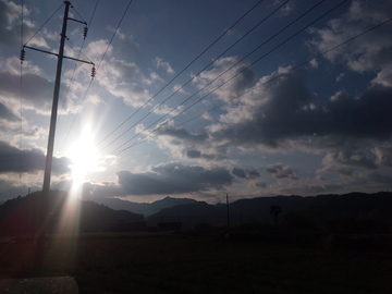 乡村暮色风景