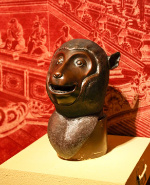 圆明园猴首 十二生肖兽首铜像
