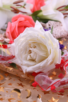 白色玫瑰花