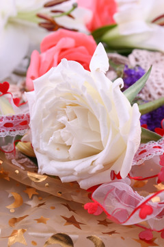 白色玫瑰花苞