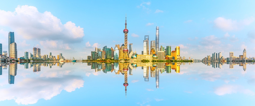 上海外滩陆家嘴全景大画幅
