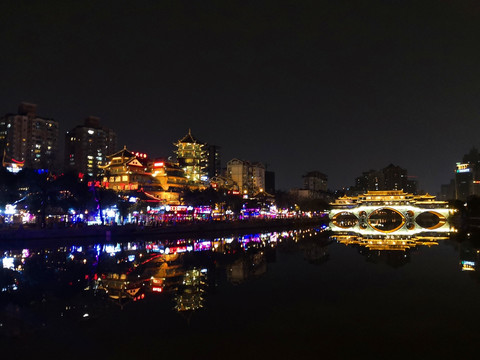 成都九眼桥夜景