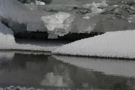 冰溶洞 冰雪奇观 冰雪融化 北