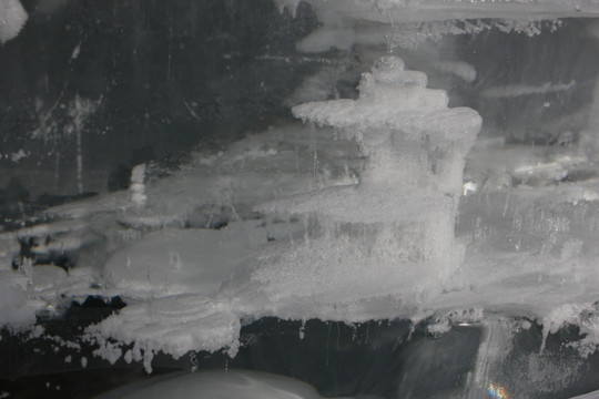 冰雪奇观 玉琢银装 冰雪融化