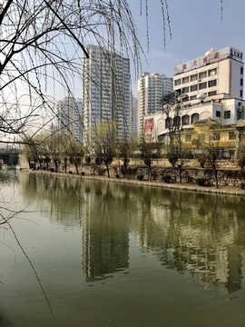 城市水域风景