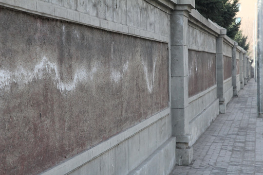 伪皇宫宫的城墙墙