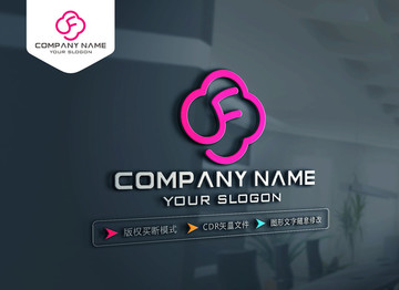 F字母LOGO设计