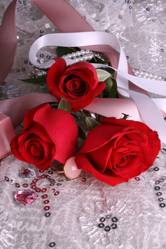 玫瑰组合红色爱情玫瑰