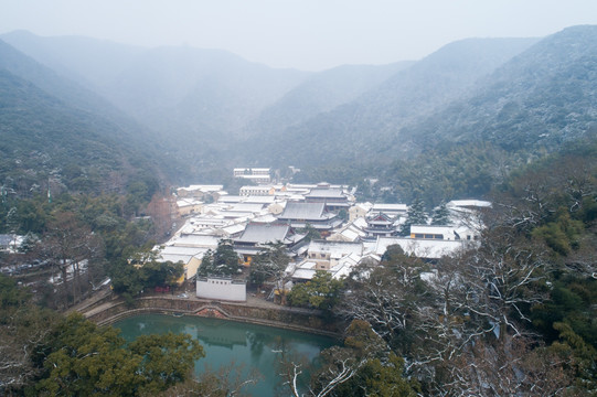 天童寺雪景