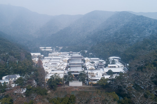 天童寺雪景