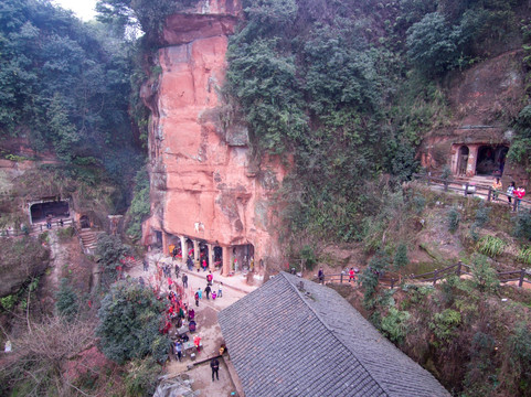 八仙山丹霞洞 航拍