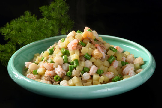 土豆炒虾