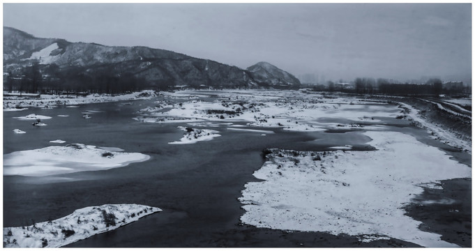 雪后 辽东山区