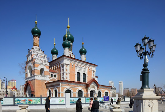 哈尔滨圣伊维尔教堂 砖木结构