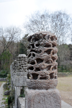 古建筑石柱