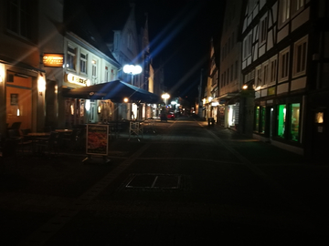 夜色中的德国小镇