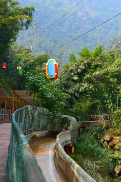 赤水白马溪景区 水滑道