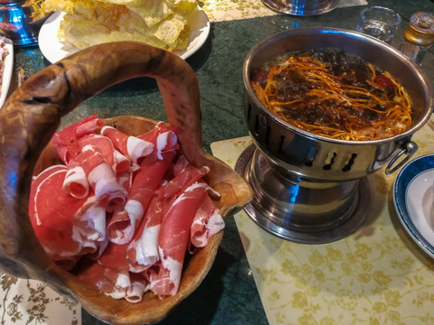 菌锅羊肉