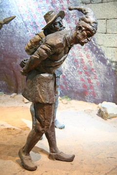 被俘虏的印度联军雕像