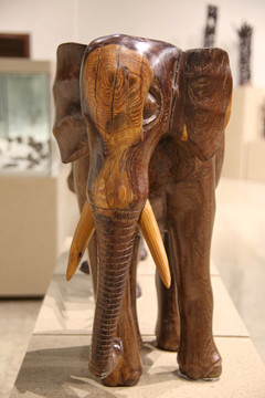 非洲木木雕大象