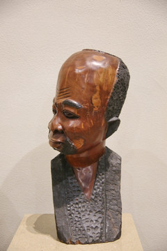 非洲木木雕雕男人人头像