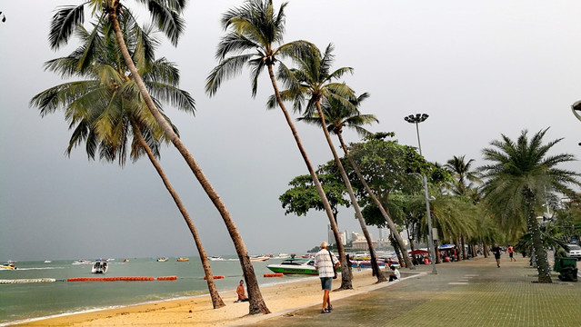泰国芭提雅芭提雅海滩风光