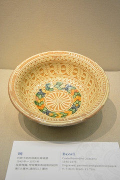 意大利托斯卡纳的碗 锡釉陶