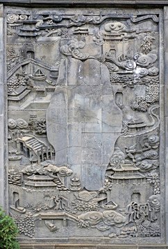 苏州古城门浮雕