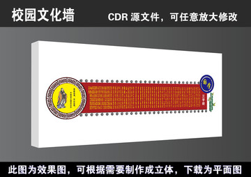 国学经典三字经校园文化墙展板