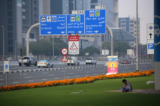 迪拜城市中心道路