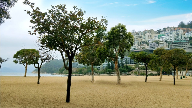 香港浅水湾沙滩风景