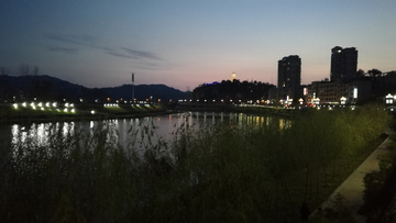 松溪县城夜景