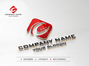 C字母LOGO设计标志