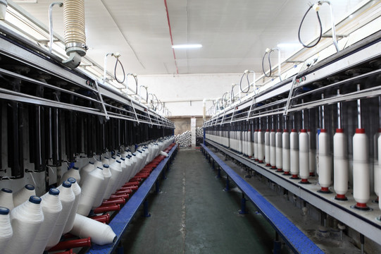 纺纱车间 纺织车间 棉纺织厂