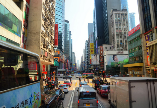 香港弥顿道街景