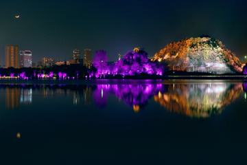 虹湖夜景