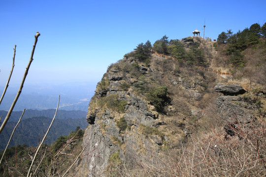 山岩 老岩 岩山 景观 自然