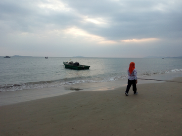 海边黄昏风景