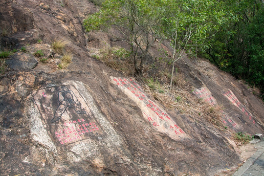 石壁 深圳南山公园