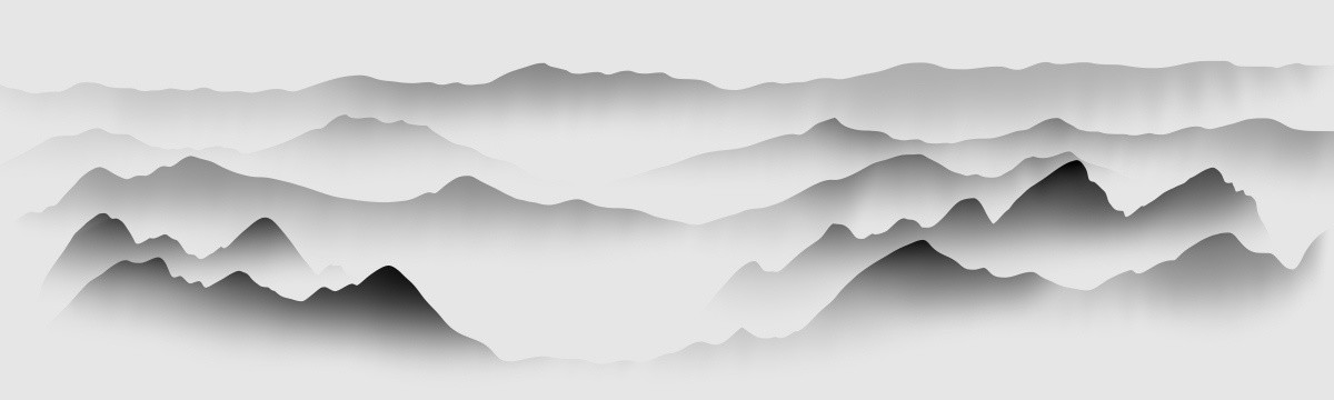 水墨画 水墨山水