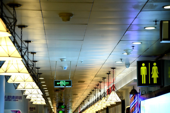 机场建筑 灯笼