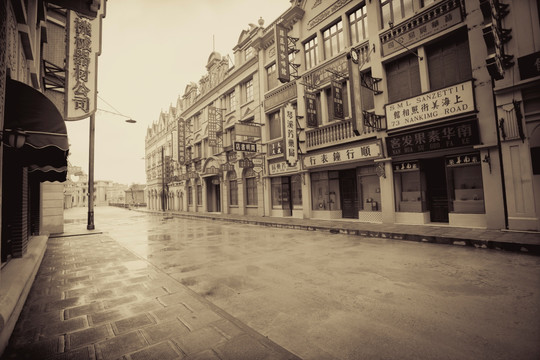 老上海旧上海民国建筑场景