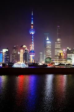 上海陆家嘴夜景