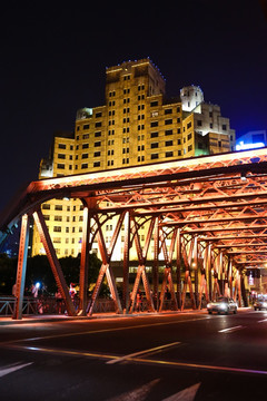 上海外白渡桥夜景
