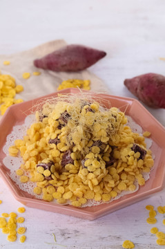 玉米片紫薯