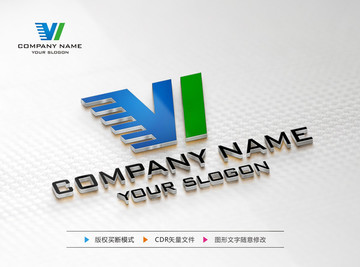 W字母LOGO设计 标志