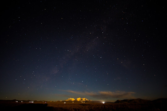 夜空中的星系