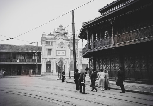 老上海旧上海民国建筑街景